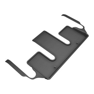 Kia EV9 Floor Mat - 3rd Row - 3D MAXpider - Kagu Series, Carbon Fiber Embossed Pattern - Black - `24-`27